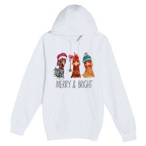 Cute Chickens Christmas Christmas Farm Animal Funny Holiday Premium Pullover Hoodie