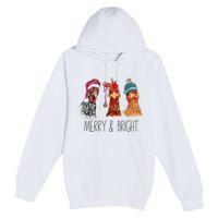 Cute Chickens Christmas Christmas Farm Animal Funny Holiday Premium Pullover Hoodie