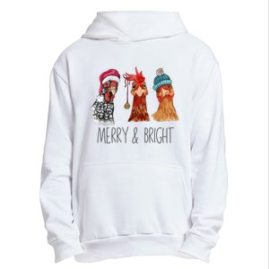 Cute Chickens Christmas Christmas Farm Animal Funny Holiday Urban Pullover Hoodie