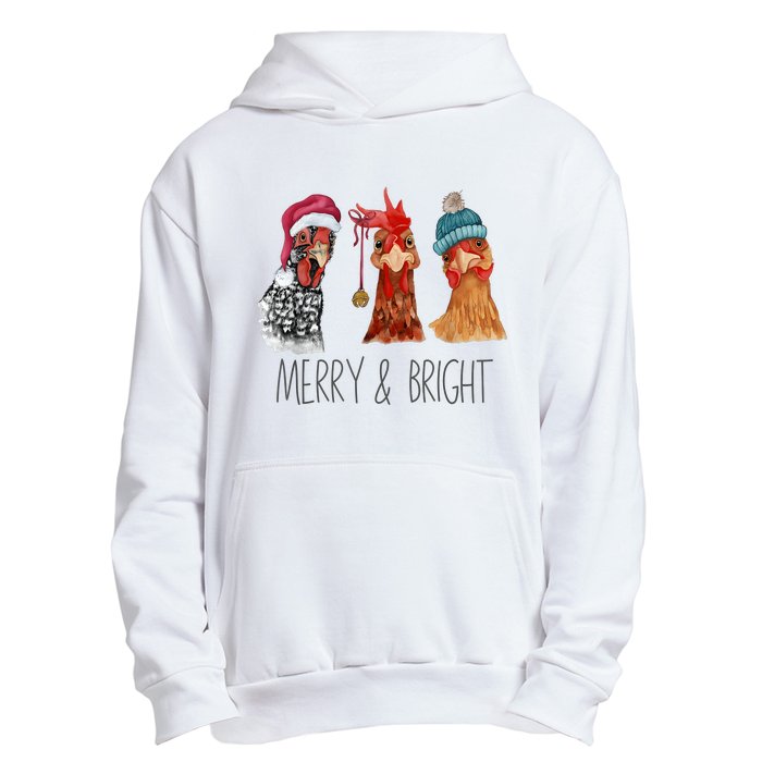 Cute Chickens Christmas Christmas Farm Animal Funny Holiday Urban Pullover Hoodie