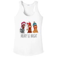 Cute Chickens Christmas Christmas Farm Animal Funny Holiday Ladies PosiCharge Competitor Racerback Tank