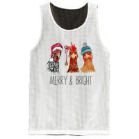 Cute Chickens Christmas Christmas Farm Animal Funny Holiday Mesh Reversible Basketball Jersey Tank