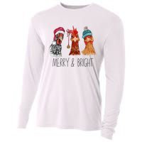 Cute Chickens Christmas Christmas Farm Animal Funny Holiday Cooling Performance Long Sleeve Crew