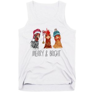 Cute Chickens Christmas Christmas Farm Animal Funny Holiday Tank Top