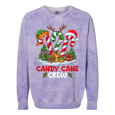 Candy Cane Crew Christmas Xmas Love Candy Colorblast Crewneck Sweatshirt