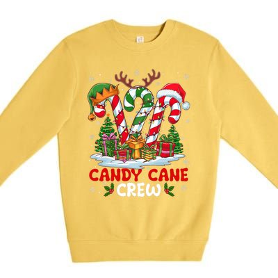 Candy Cane Crew Christmas Xmas Love Candy Premium Crewneck Sweatshirt