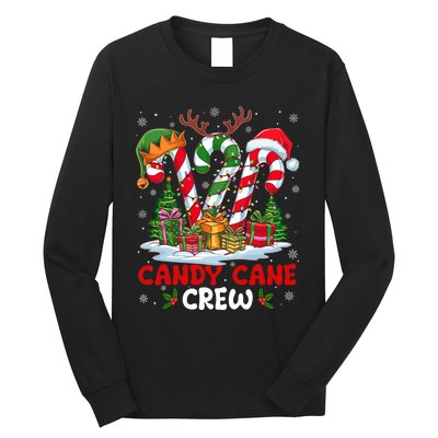 Candy Cane Crew Christmas Xmas Love Candy Long Sleeve Shirt