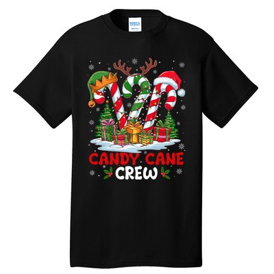 Candy Cane Crew Christmas Xmas Love Candy Tall T-Shirt