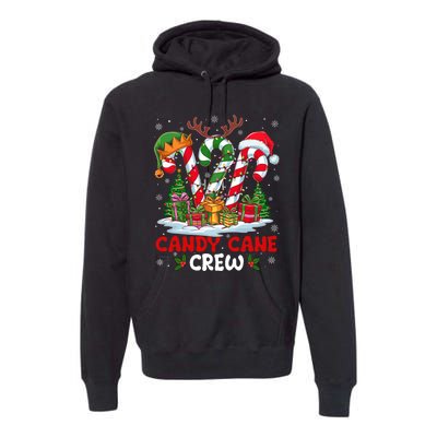 Candy Cane Crew Christmas Xmas Love Candy Premium Hoodie