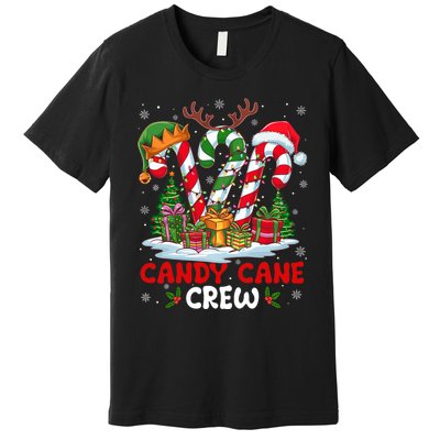 Candy Cane Crew Christmas Xmas Love Candy Premium T-Shirt