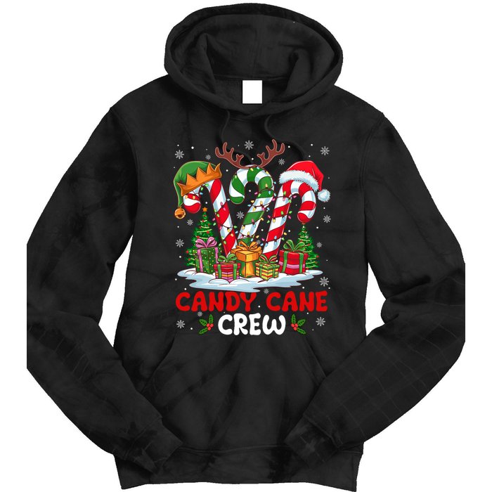 Candy Cane Crew Christmas Xmas Love Candy Tie Dye Hoodie