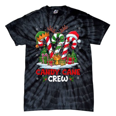 Candy Cane Crew Christmas Xmas Love Candy Tie-Dye T-Shirt