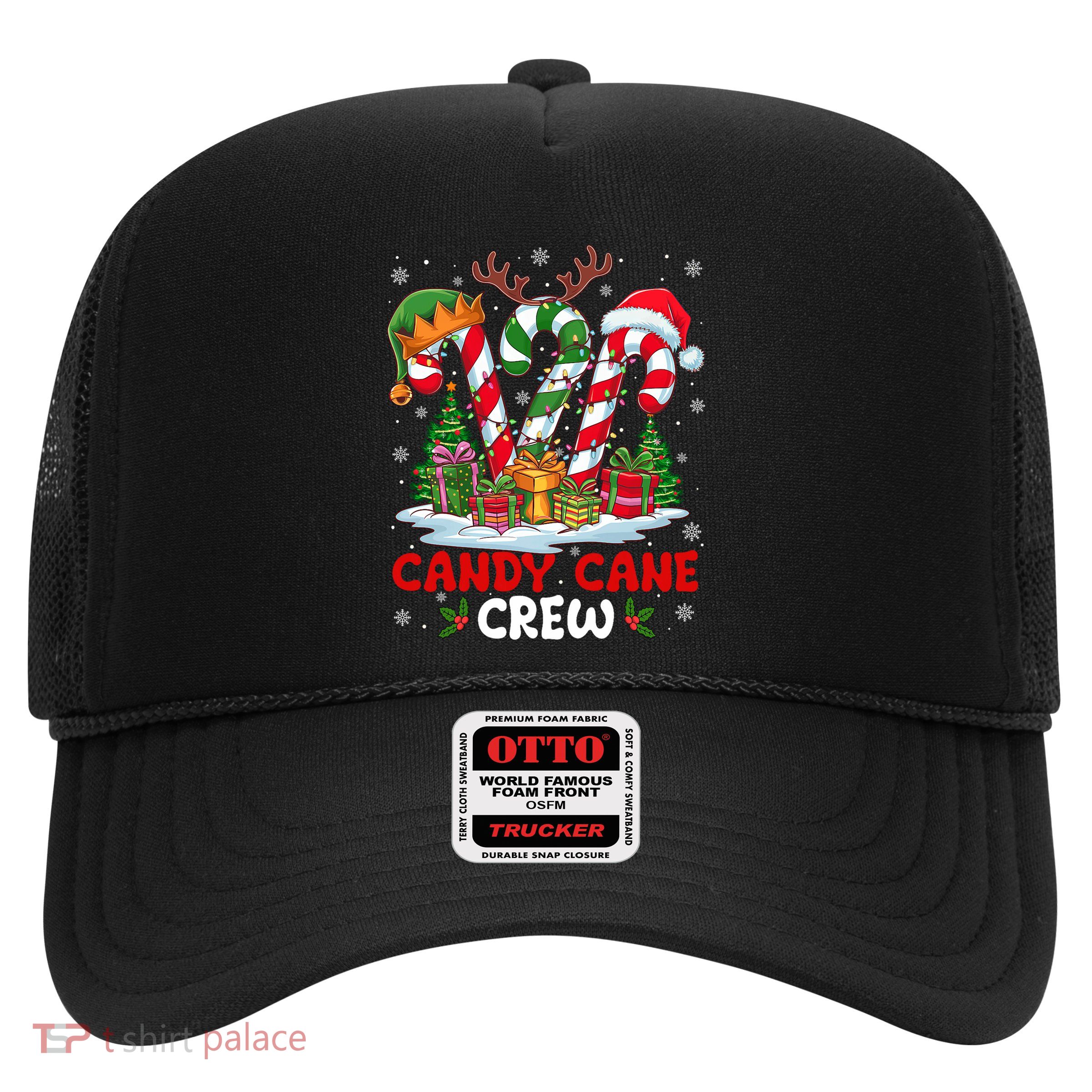Candy Cane Crew Christmas Xmas Love Candy Trucker Hat