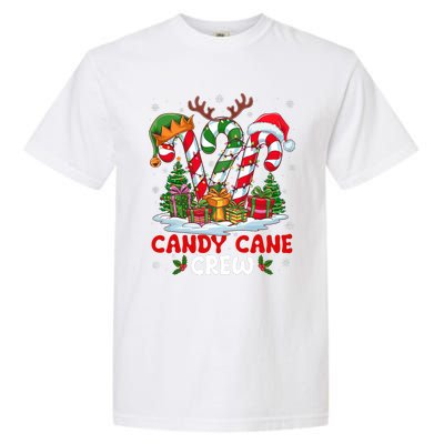 Candy Cane Crew Christmas Xmas Love Candy Garment-Dyed Heavyweight T-Shirt