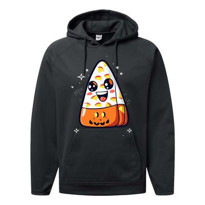 Cute Candy Corn Halloween Costume Kawaii Performance Fleece Hoodie