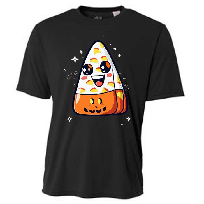 Cute Candy Corn Halloween Costume Kawaii Cooling Performance Crew T-Shirt