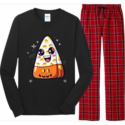 Cute Candy Corn Halloween Costume Kawaii Long Sleeve Pajama Set