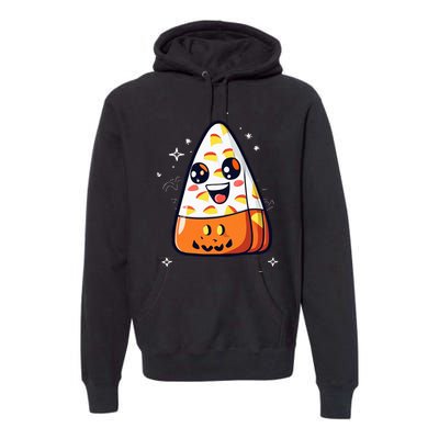 Cute Candy Corn Halloween Costume Kawaii Premium Hoodie