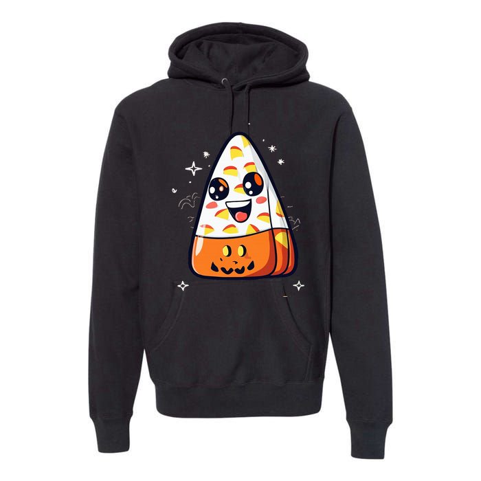 Cute Candy Corn Halloween Costume Kawaii Premium Hoodie