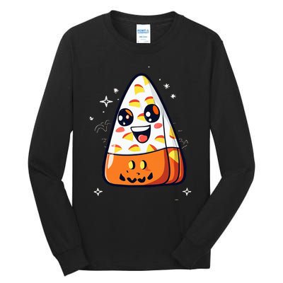 Cute Candy Corn Halloween Costume Kawaii Tall Long Sleeve T-Shirt