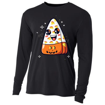 Cute Candy Corn Halloween Costume Kawaii Cooling Performance Long Sleeve Crew