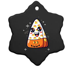 Cute Candy Corn Halloween Costume Kawaii Ceramic Star Ornament