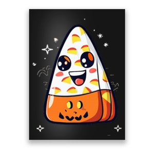 Cute Candy Corn Halloween Costume Kawaii Poster