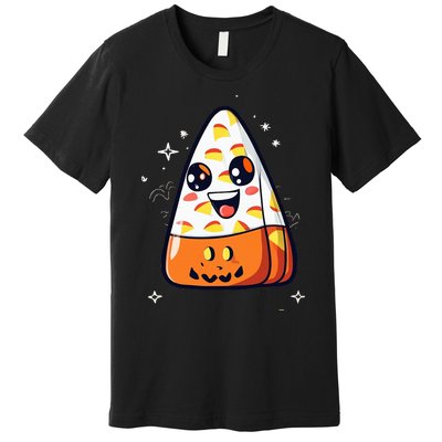 Cute Candy Corn Halloween Costume Kawaii Premium T-Shirt