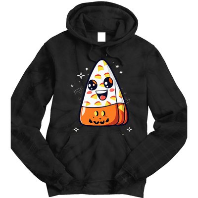 Cute Candy Corn Halloween Costume Kawaii Tie Dye Hoodie