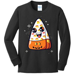 Cute Candy Corn Halloween Costume Kawaii Kids Long Sleeve Shirt