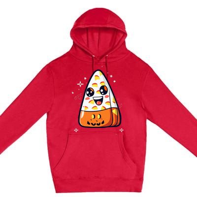 Cute Candy Corn Halloween Costume Kawaii Premium Pullover Hoodie