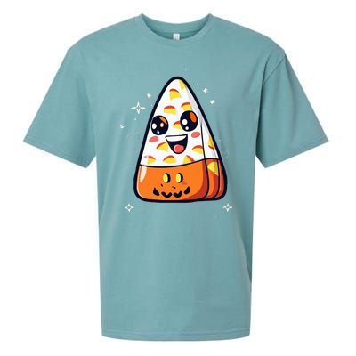 Cute Candy Corn Halloween Costume Kawaii Sueded Cloud Jersey T-Shirt