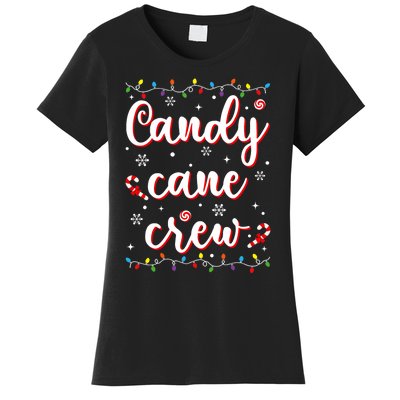 Candy Cane Crew Funny Christmas Candy Lover Xmas Pajamas Women's T-Shirt