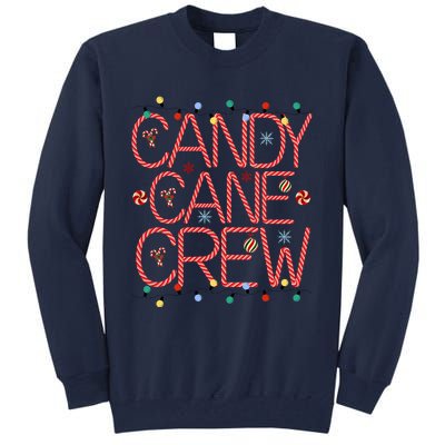 Candy Cane Crew Funny Christmas Candy Cane Lover Xmas Pajama Tall Sweatshirt