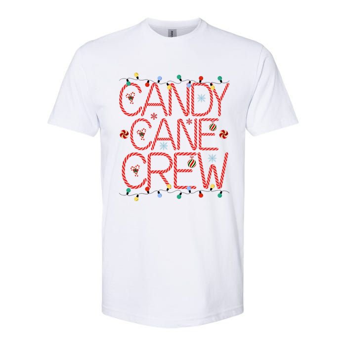 Candy Cane Crew Funny Christmas Candy Cane Lover Xmas Pajama Softstyle CVC T-Shirt