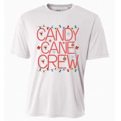 Candy Cane Crew Funny Christmas Candy Cane Lover Xmas Pajama Cooling Performance Crew T-Shirt