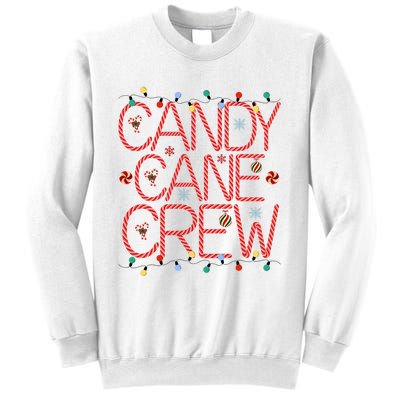 Candy Cane Crew Funny Christmas Candy Cane Lover Xmas Pajama Sweatshirt