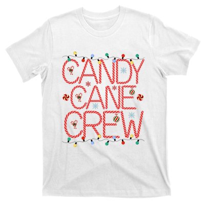 Candy Cane Crew Funny Christmas Candy Cane Lover Xmas Pajama T-Shirt