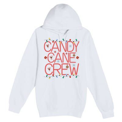 Candy Cane Crew Funny Christmas Candy Cane Lover Xmas Pajama Premium Pullover Hoodie