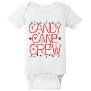 Candy Cane Crew Funny Christmas Candy Cane Lover Xmas Pajama Baby Bodysuit