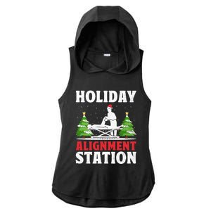 Christmas Chiropractor Chiropractic Profession Holiday Chiro Gift Ladies PosiCharge Tri-Blend Wicking Draft Hoodie Tank