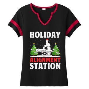 Christmas Chiropractor Chiropractic Profession Holiday Chiro Gift Ladies Halftime Notch Neck Tee