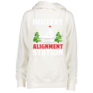 Christmas Chiropractor Chiropractic Profession Holiday Chiro Gift Womens Funnel Neck Pullover Hood