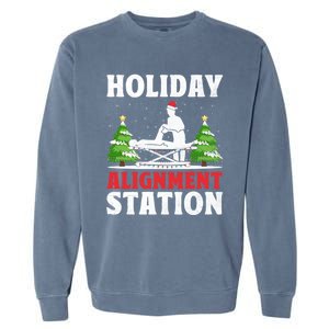 Christmas Chiropractor Chiropractic Profession Holiday Chiro Gift Garment-Dyed Sweatshirt