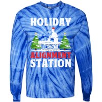 Christmas Chiropractor Chiropractic Profession Holiday Chiro Gift Tie-Dye Long Sleeve Shirt