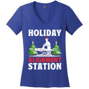 Christmas Chiropractor Chiropractic Profession Holiday Chiro Gift Women's V-Neck T-Shirt