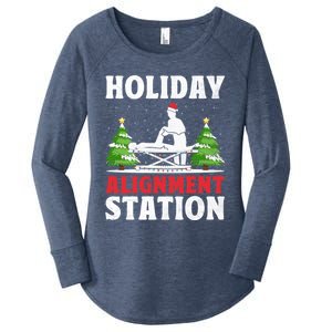 Christmas Chiropractor Chiropractic Profession Holiday Chiro Gift Women's Perfect Tri Tunic Long Sleeve Shirt