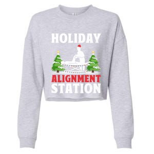 Christmas Chiropractor Chiropractic Profession Holiday Chiro Gift Cropped Pullover Crew