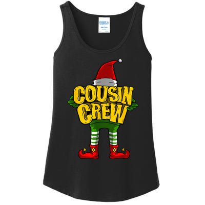 Cousin Crew Christmas Elf Matching Family Ladies Essential Tank