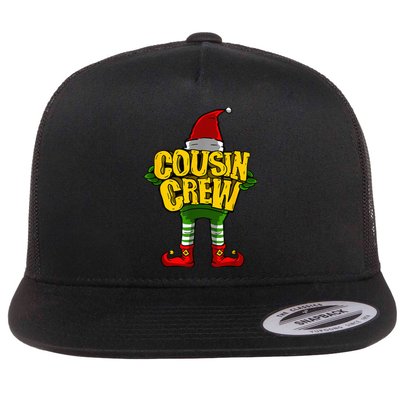 Cousin Crew Christmas Elf Matching Family Flat Bill Trucker Hat